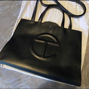 Telfar Medium Shopping Bag Black